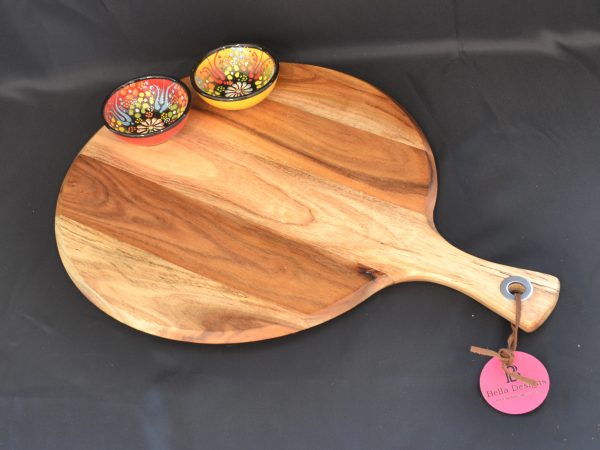 Chopping Board Set - Round with 2 x Small Turkish Bowl